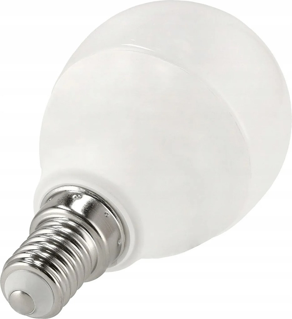 SADA 6x LED žiarovka G45 E14 8W 705lm - studená biela