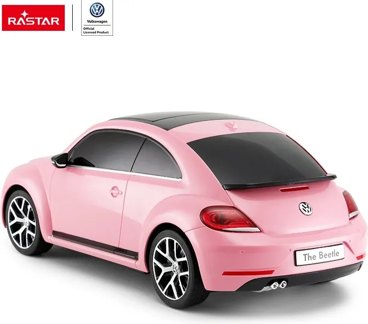 Diaľkovo ovládané Volkswagen Beetle 1:14 Rastar - ružové RC autíčko