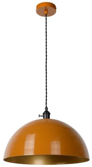 Lucide 30485/40/44 - Luster na lanku MARNE 1xE27/60W/230V oranžová