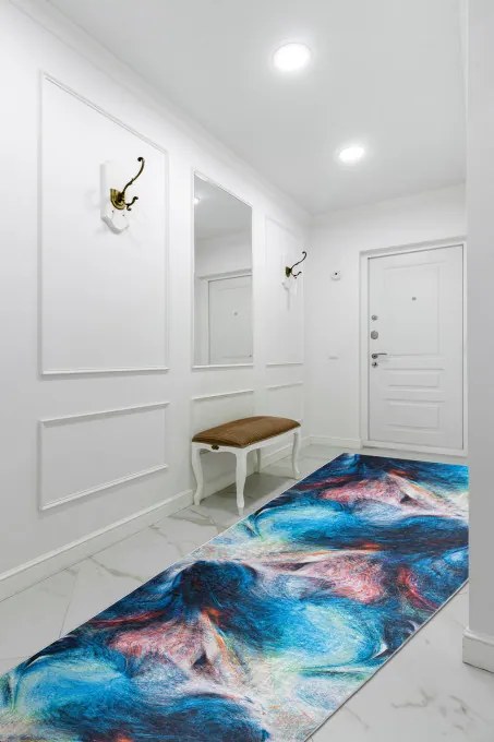 Protišmykový behúň LOTUS COLOR 36500 modrý / červený