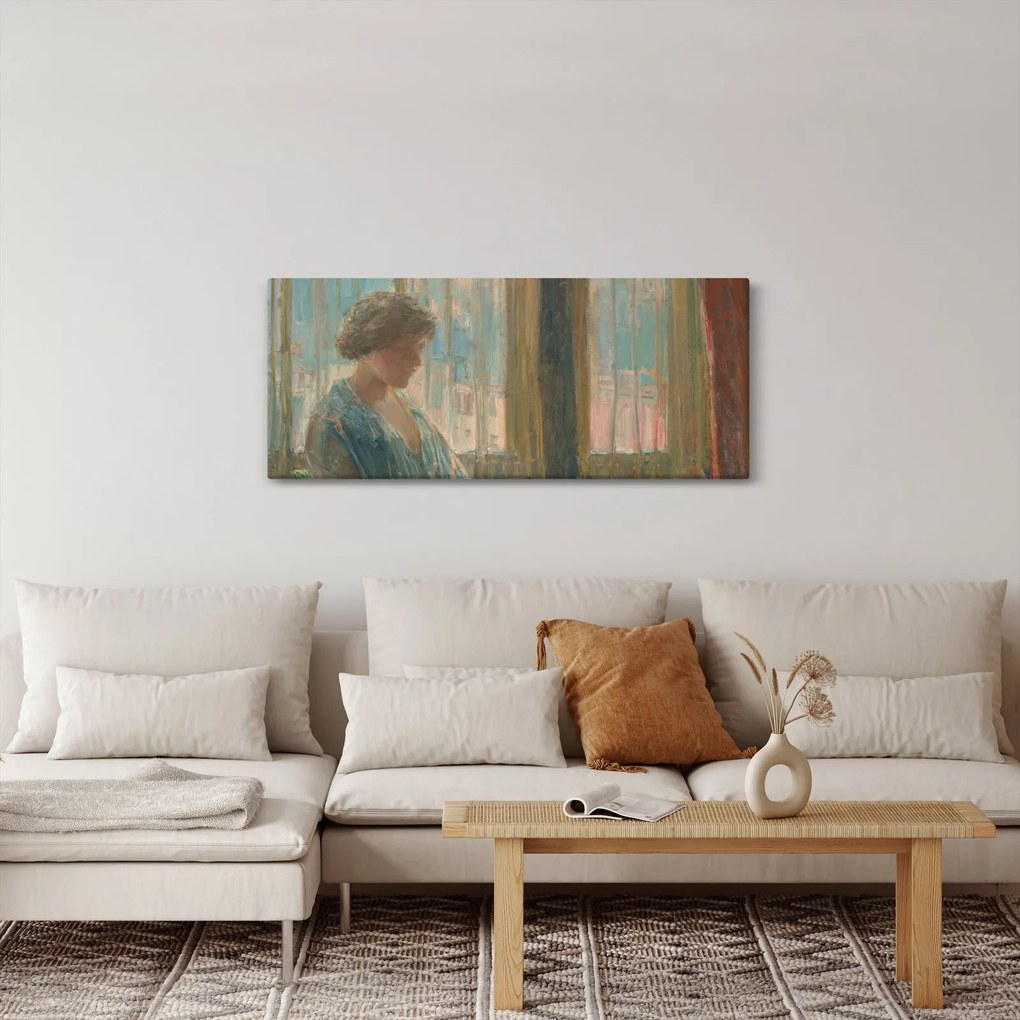 Obraz - Childe Hassam, The New York Window, reprodukcia (120x50 cm)