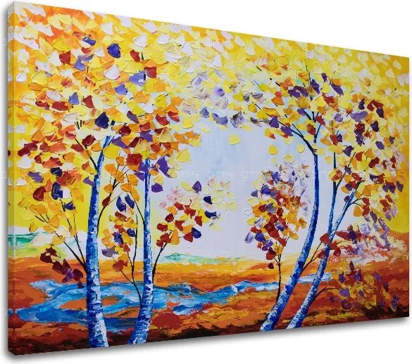 Autorská reprodukcia na plátne STROMY XOBBI110E1