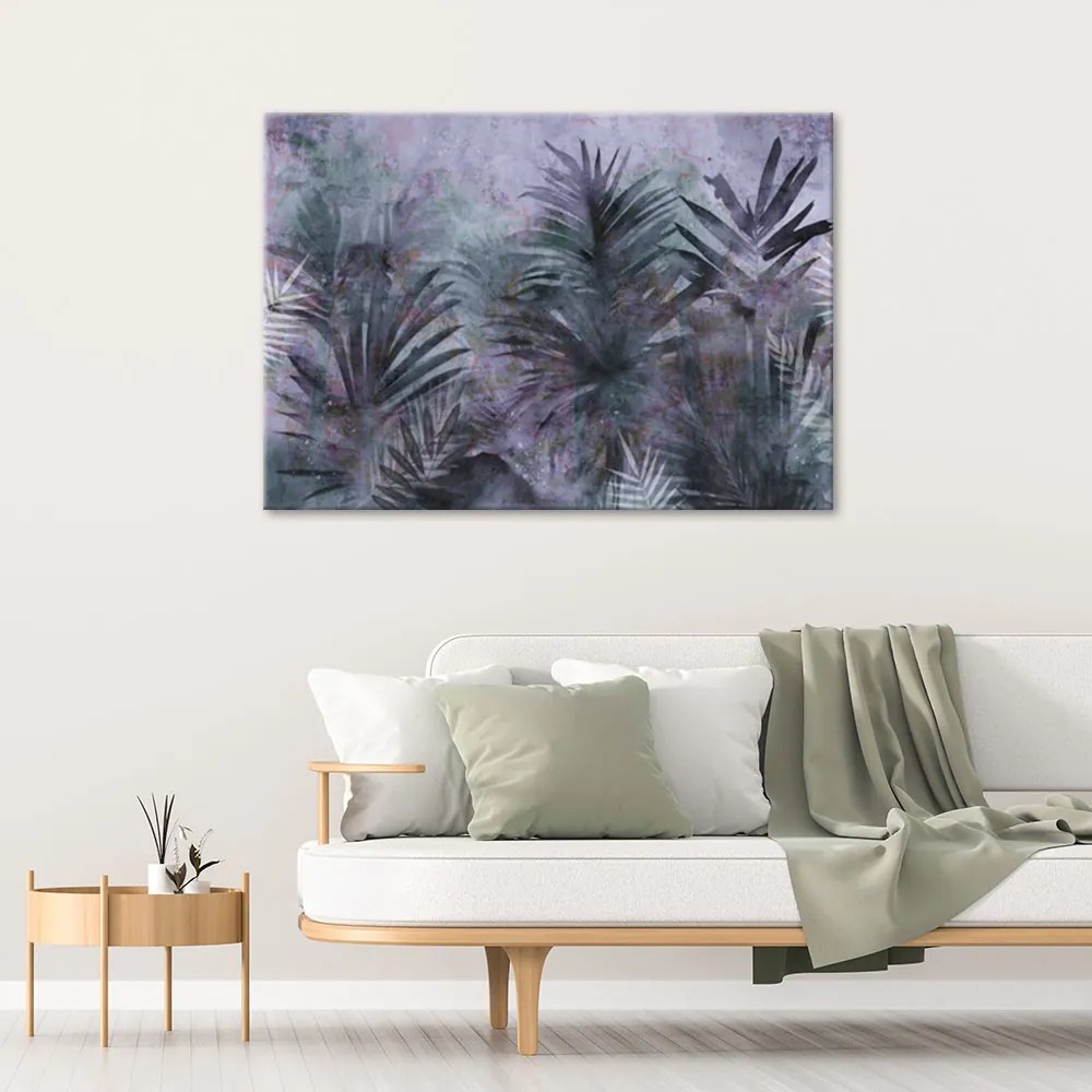 Gario Obraz na plátne Tropické fialové palmové listy Rozmery: 120 x 80 cm