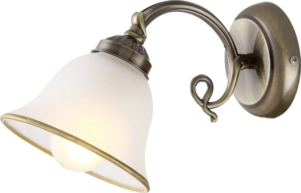 Nástenná lampa Odin, mosadz