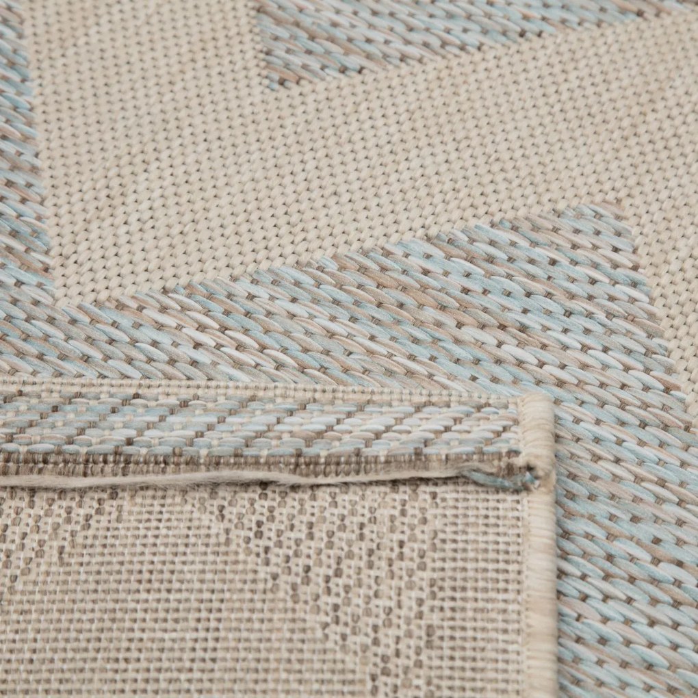 Koberec Modern Chevron beige/ice blue 160x230 cm