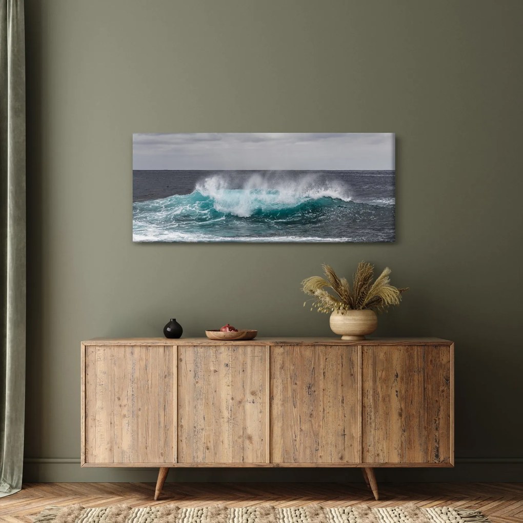 Obraz - Vlny v oceáne (120x50 cm)