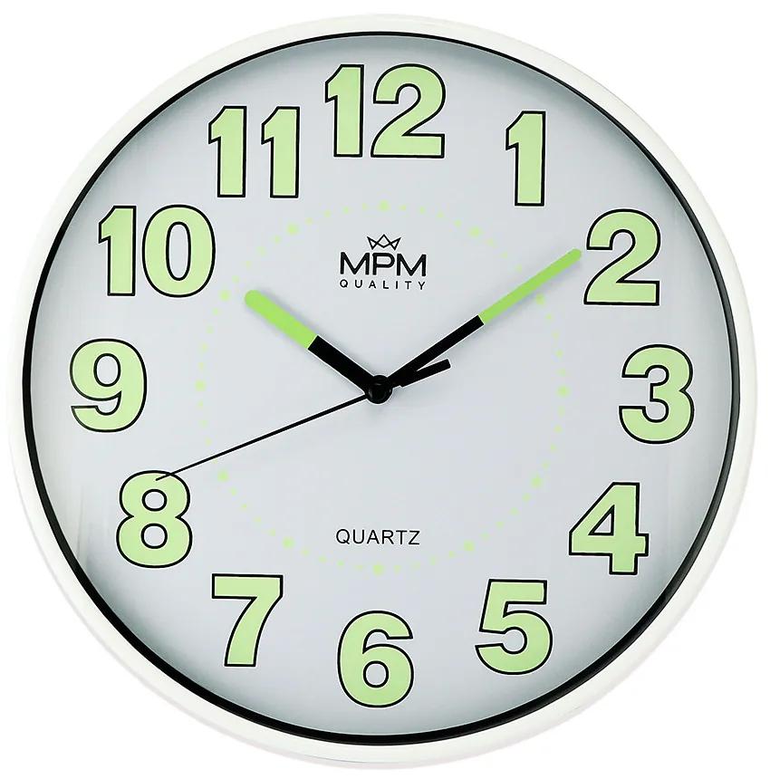 Nástenné hodiny plastové MPM E01.3684.00 | BIANO