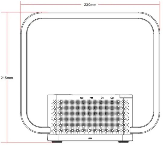 Immax 08994L - LED Stmievateľná stolná lampa s budíkom a nabíjaním 18W/230V biela