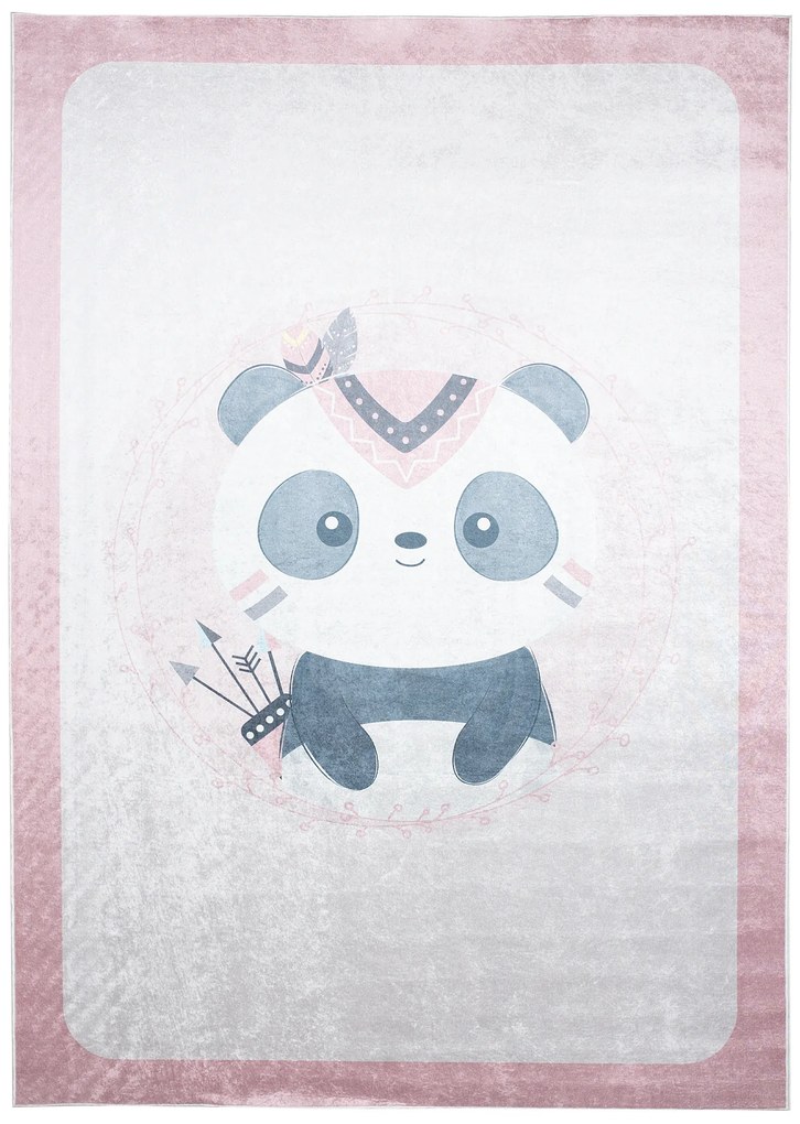 PROXIMA.store - Detský koberec PINK PANDA - PRINT EMMA ROZMERY: 140x200