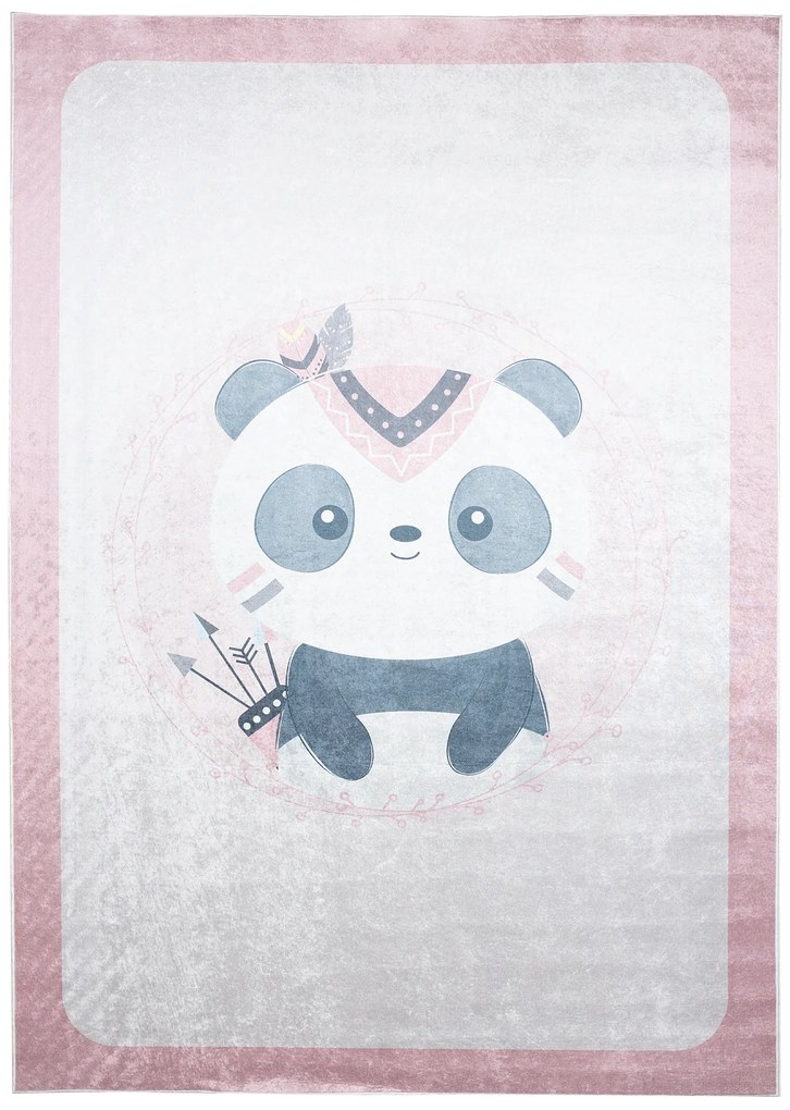 PROXIMA.store - Detský koberec PINK PANDA - PRINT EMMA ROZMERY: 80x150