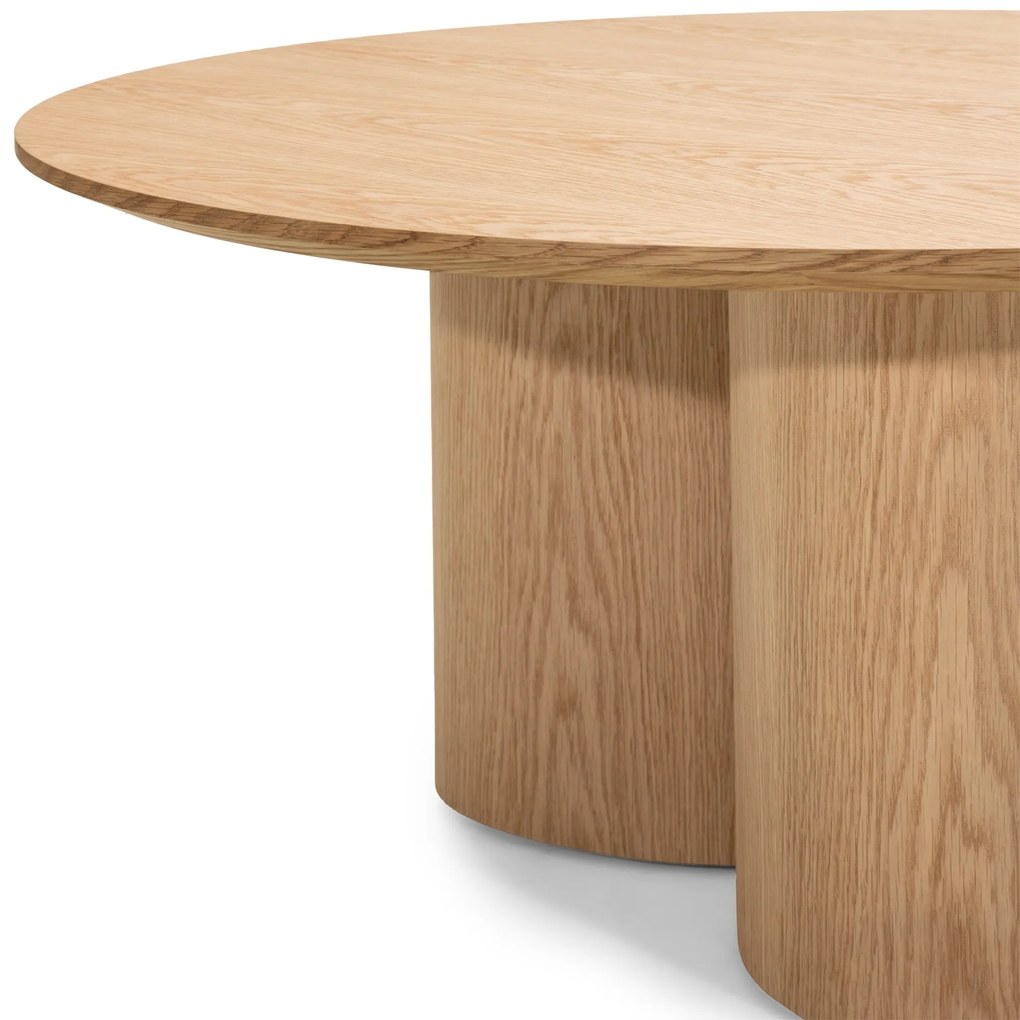 Kulatý konferenční stolek Torino 100 cm dub přírodní