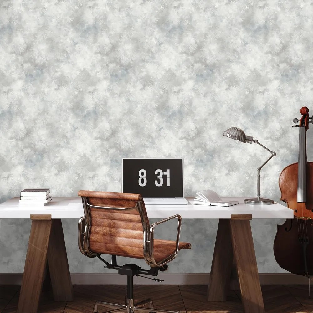 Samolepiaca tapeta jemné sivé akvarelové mraky