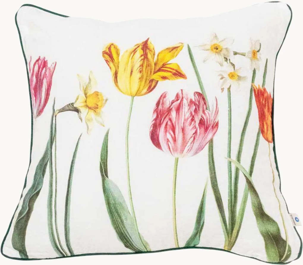 Ľanový poťah na vankúš Tulips