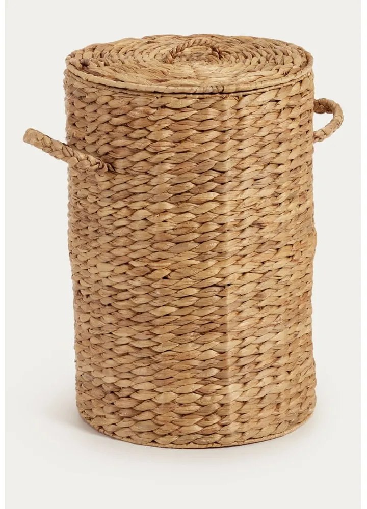 Kôš na bielizeň z vodného hyacintu v prírodnej farbe Yessira – Kave Home