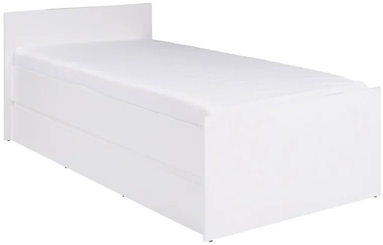Moderná jednolôžková posteľ Cosmo C08 80 cm - biela