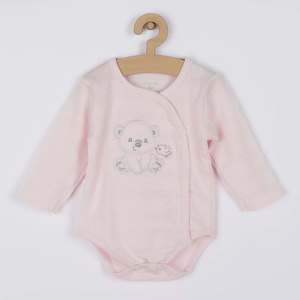 Dojčenská súprava do pôrodnice New Baby Sweet Bear ružová