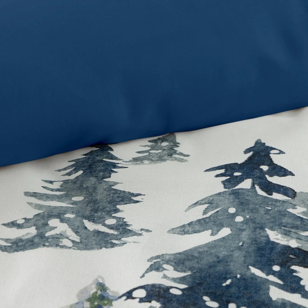 VIANOČNÉ RENFORCÉ OBLIEČKY NATAL 140X200 CM, 1 KS 70X80 CM VZOROVANÉ