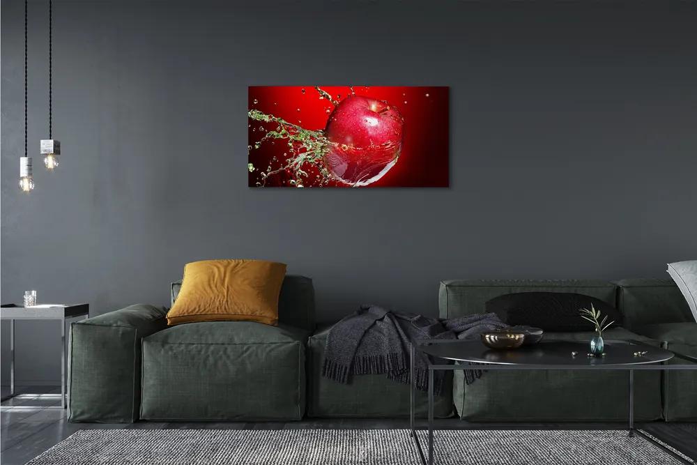 Obraz canvas jablko kvapky 120x60 cm