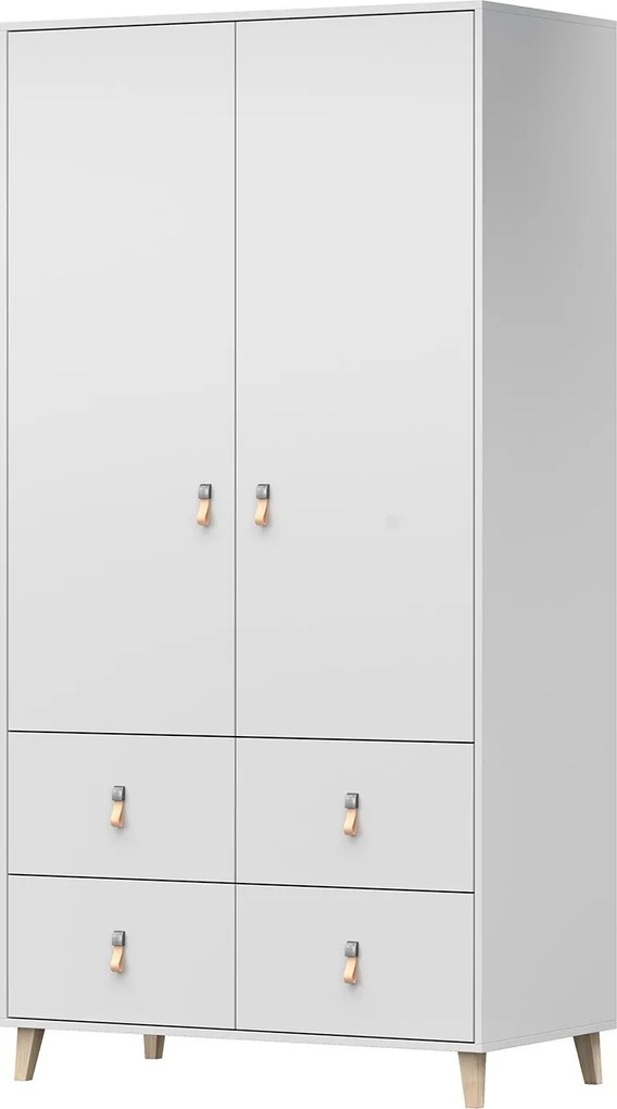 Šatníková skriňa FALCO - biela
