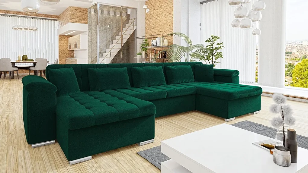 Rohová rozkladacia pohovka Wicenza Premium, Dostupné poťahy: Terra 05 + Terra 05 + Terra 06 ECO