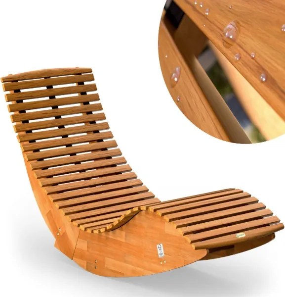 Záhradné ergonomické lehátko BENY z akácie