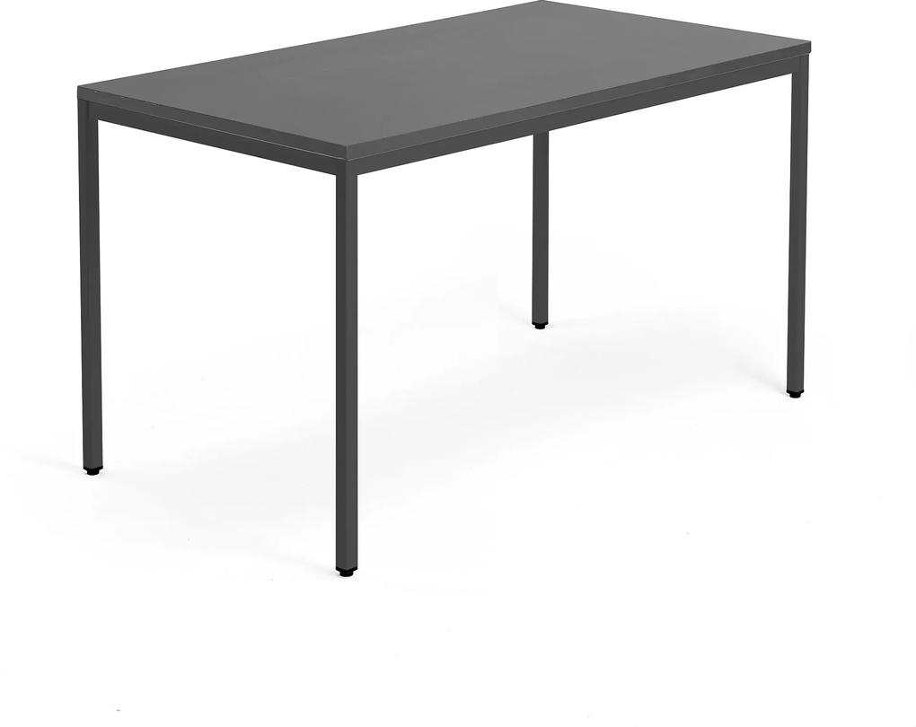 Kancelársky pracovný stôl Modulus, 1400x800 mm, čierna/čierna