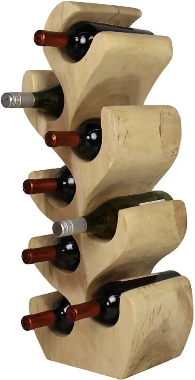 Stojan na fľaše od vína z dreva suar HMS collection, výška 72 cm