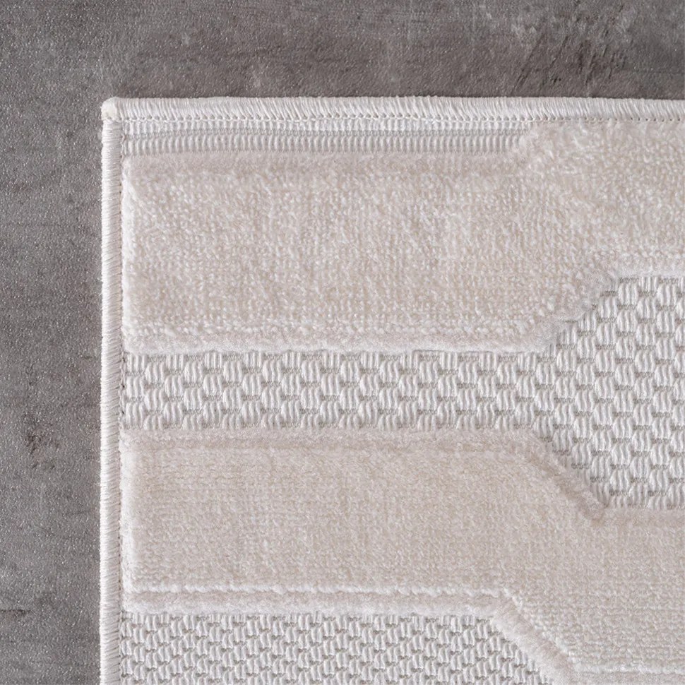 Ayyildiz, Kusový koberec Doha 1654 Cream, 160x230, biela, chodba / predsieň