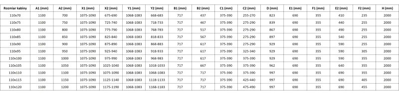 Mexen Mist-H Duo, 2-krídlový výklopný sprchový kút 110 x 120 cm, číre sklo, zlatý matný profil, 8A5-110L-120P-55-00