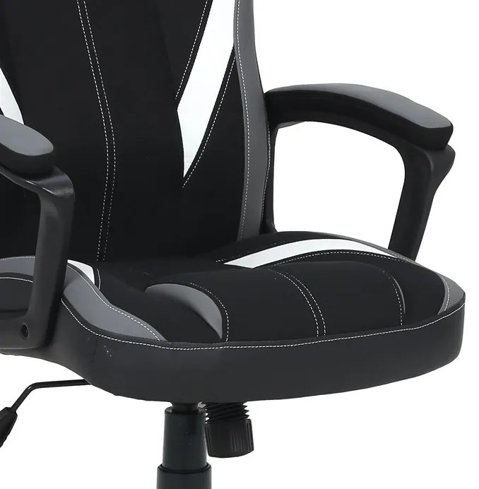 BONTEC Herné kreslo, hojdací mechanizmus, čierna látka, KA-Y326 GREY Farba: Čierna