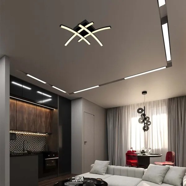 LED Stropné svietidlo LED/24W/230V 3000K čierna