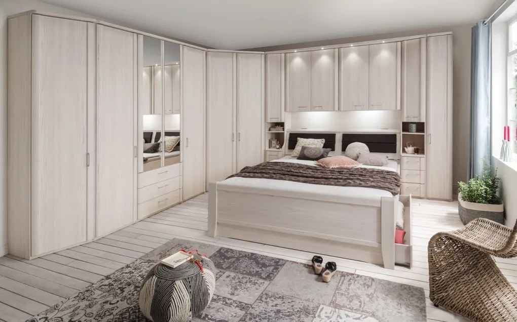 Skosená skriňa Luxor 47 cm, polárny smrekovec, ľavá