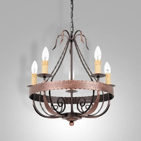 Luster na reťazi LOARA 5xE14/60W/230V