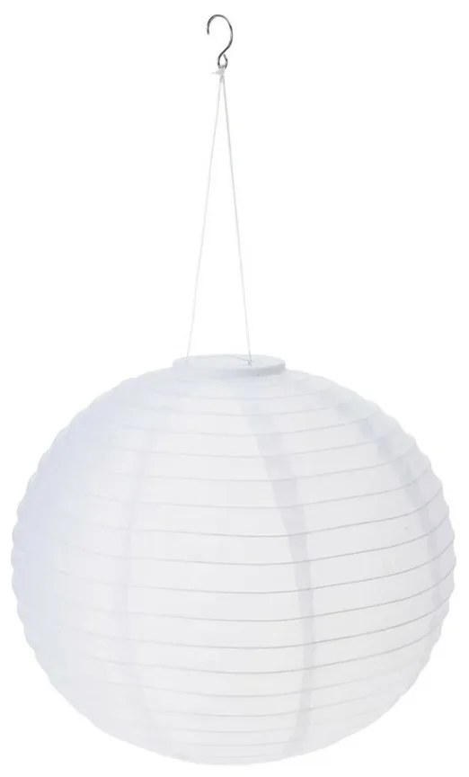 ProGarden Solárne závesné LED svietidlo Ball, pr. 40 cm, teplá biela