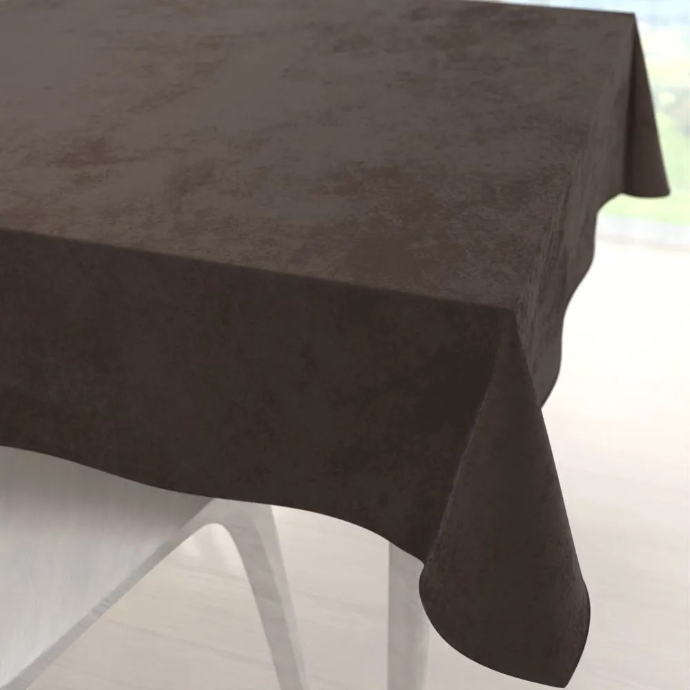 Biante Zamatový štvorcový obrus Velvet Prémium SVP-016 Tmavo hnedý 90x90 cm