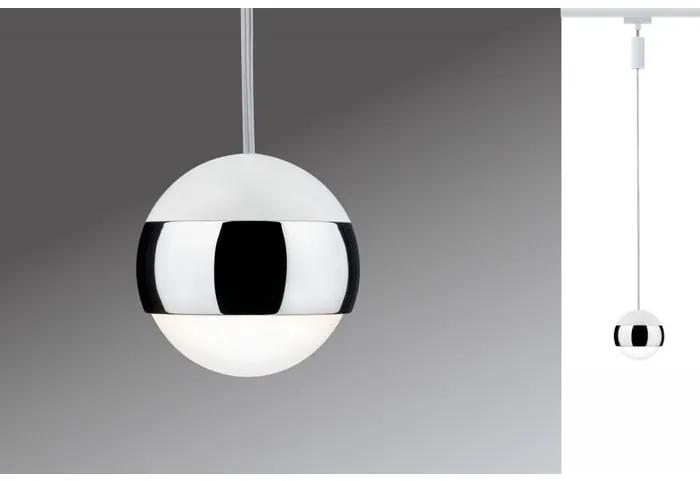Interierový lištový systém PAULMANN URail LED závěsné svítidlo Capsule II 6W bílá stmívatelné 95458