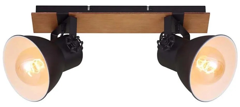 Briloner 2742-025 - Bodové svietidlo SPOTLIGHT 2xE27/40W/230V čierna/hnedá