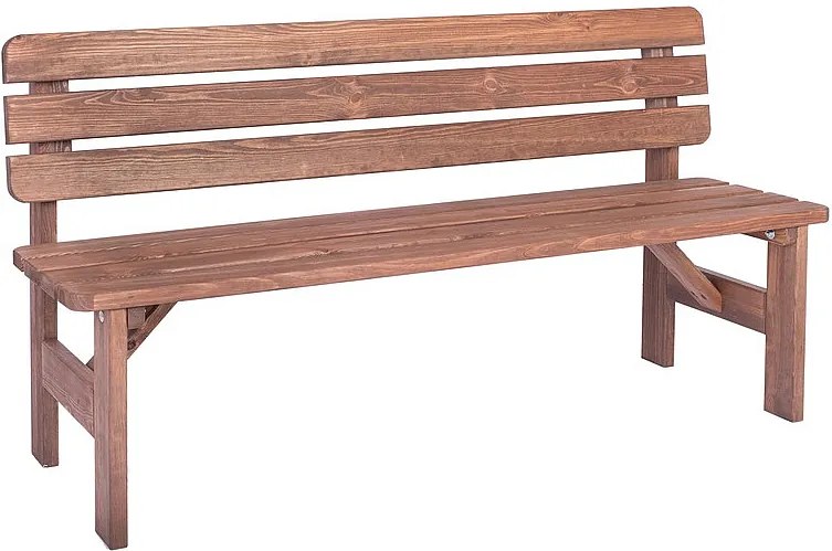 Masívná lavica z borovice drevo moderené 30 mm (rôzne dĺžky) 150 cm