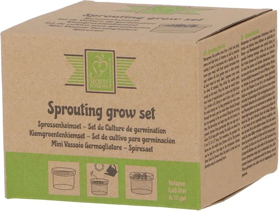 Sklenená klíčiaca miska na bylinky ø 12 cm – Esschert Design