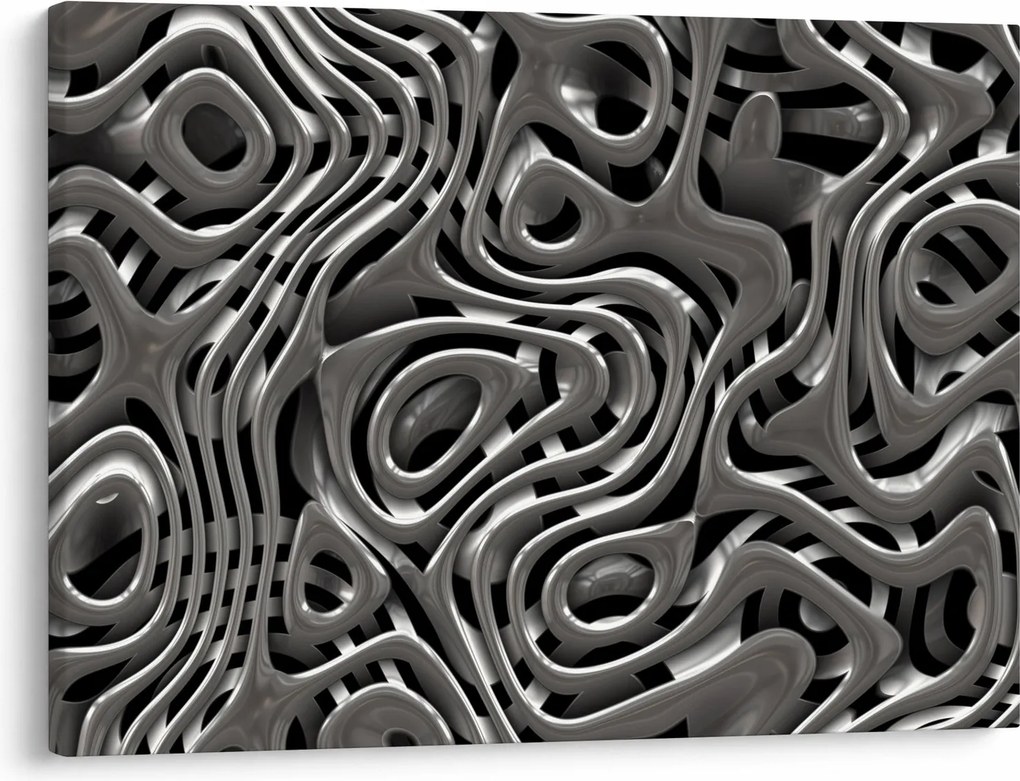 Obraz - Metalická abystrakcia (70x50 cm)