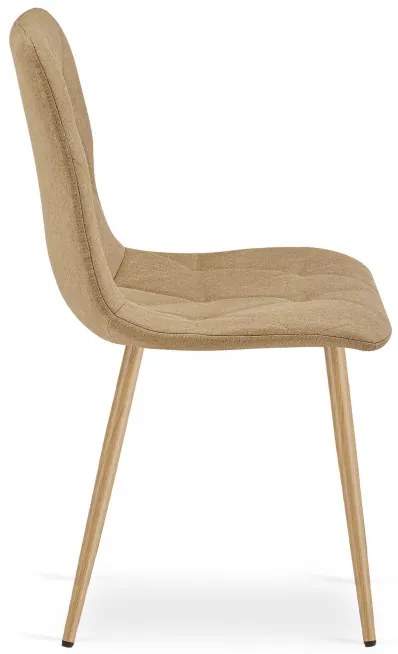 Set štyroch jedálenských stoličiek LIBRA hnedé / hnedé nohy (4 ks)