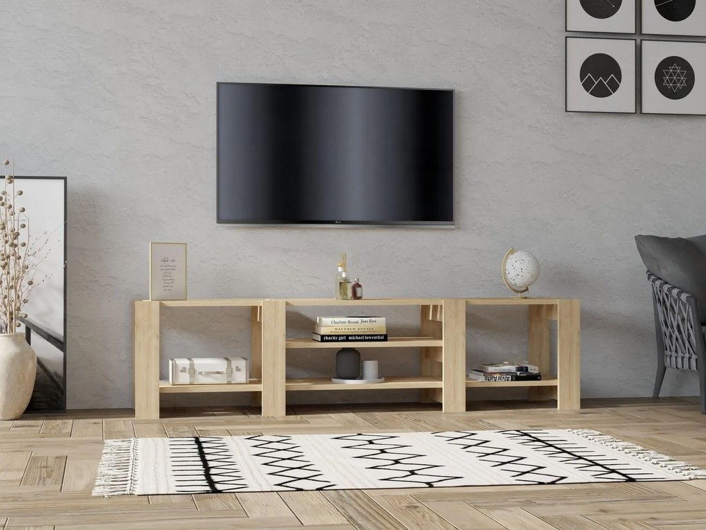 TV stolík Deketo (dub zafírový) . Akcia -19%. Vlastná spoľahlivá doprava až k Vám domov. 1095115