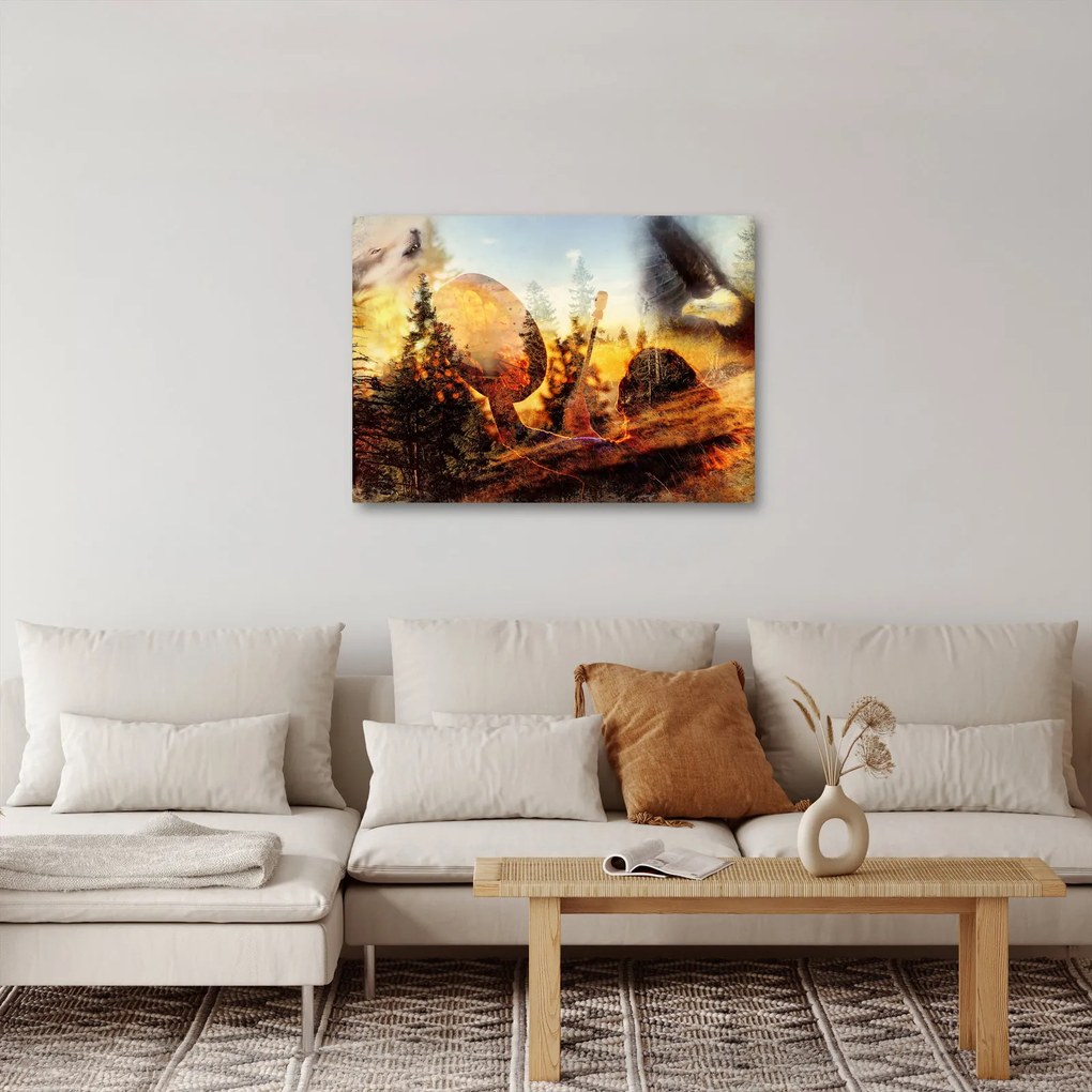 Obraz - Šamanský motív (70x50 cm)