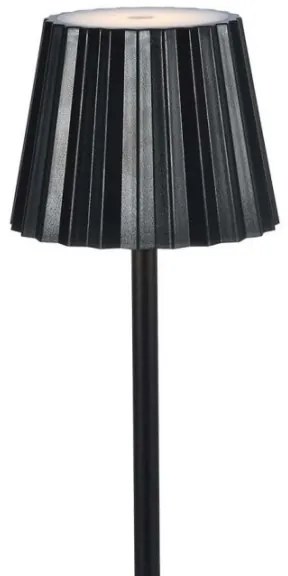 LED stmievateľná dobíjacia stolná lampa LED/4W/5V 3000-6000K 1800 mAh čierna