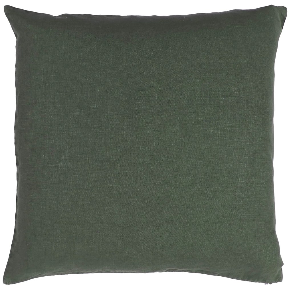 Ib Laursen Ľanový poťah na vankúš Myrtle Green 50 × 50 cm