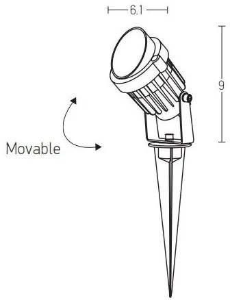 Zambelis E153 - LED Vonkajšia lampa LED/5W/230V IP65 antracit