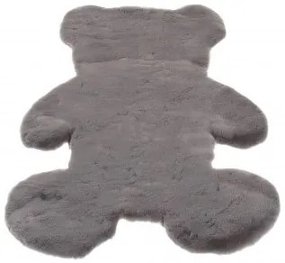 Koberček RABBIT FUR TEDDY BEAR tmavosivý