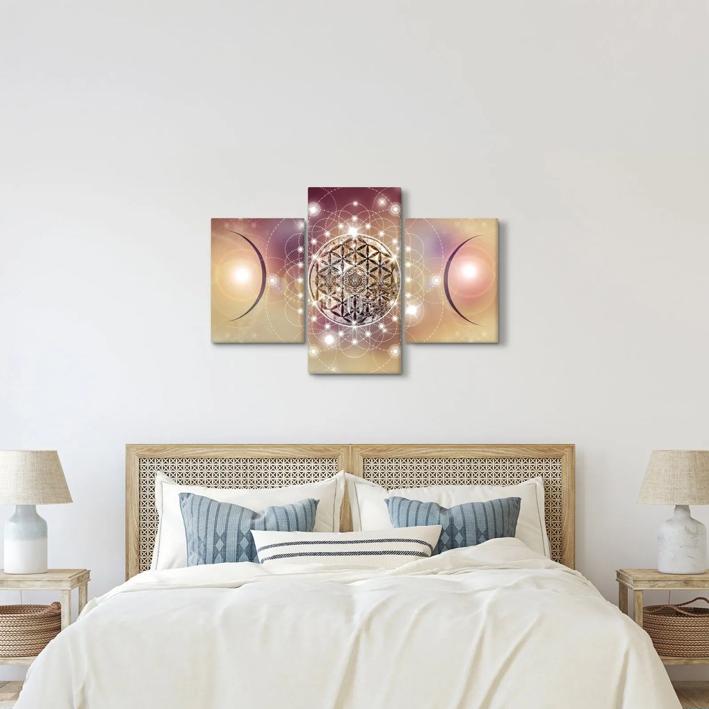 Obraz - Mandala s elementmi (90x60 cm)
