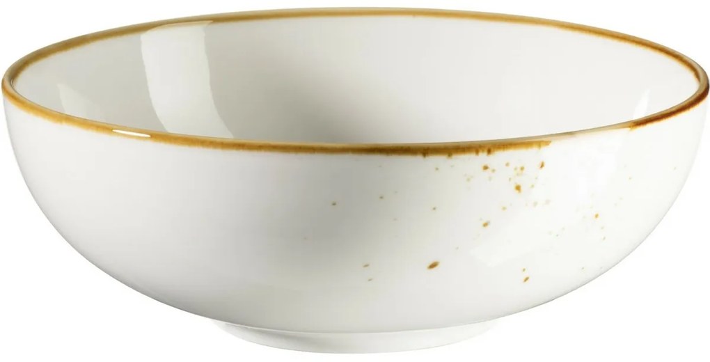 Mäser Miska Pintar Biele hnedé bodky 17 cm, 17 cm