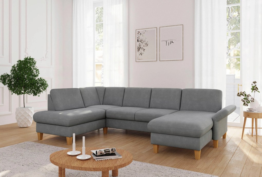 XXXLutz SEDACIA SÚPRAVA, textil, sivá Sit & More - Sedačky - 00014401611D